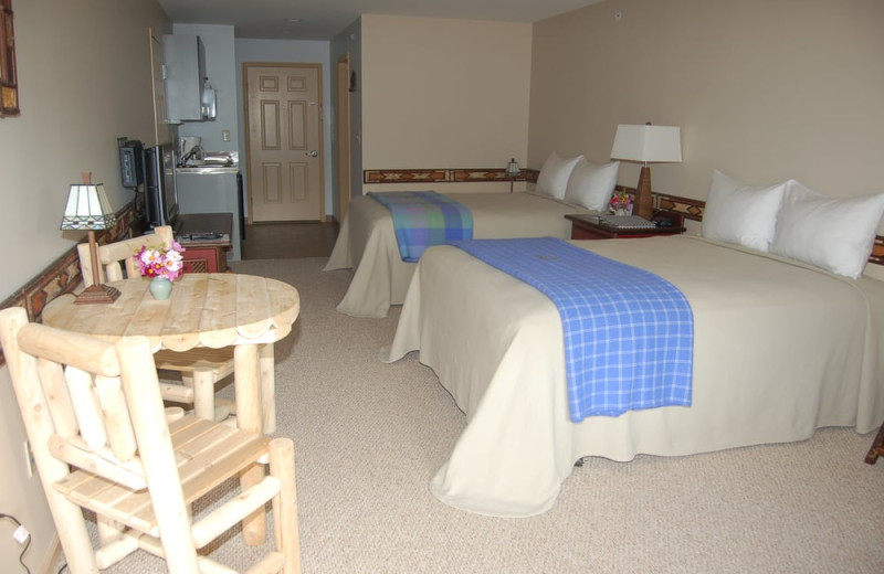 Guest room at August Lodge Cooperstown.