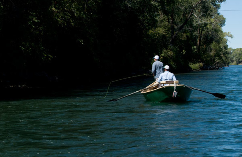 Fishing at Teton Valley Lodge.