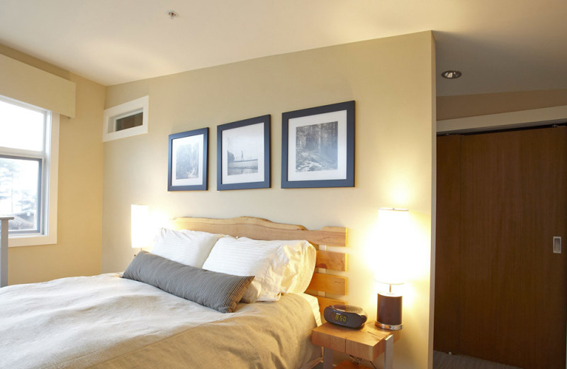 Guest bedroom at Cox Bay Beach Resort.