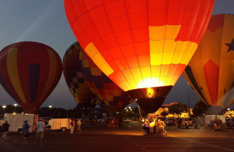 Hot air balloons at Hollywood Casino Tunica.