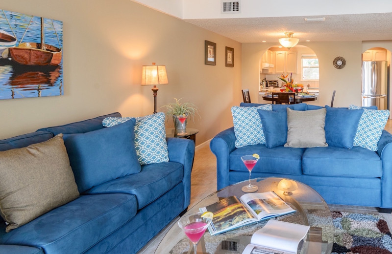 Rental living room at Luxury Rentals by At Home in Key West.