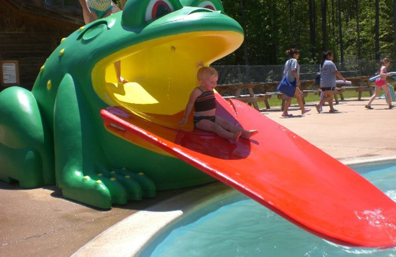 Kid's water slide at Wilderness Presidential Resorts.