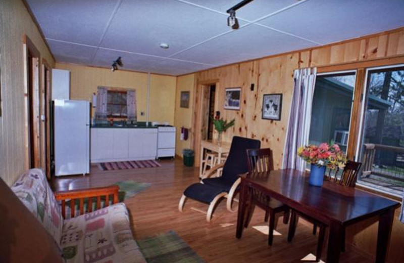 Cabin Interior at Lady Bug Lodge