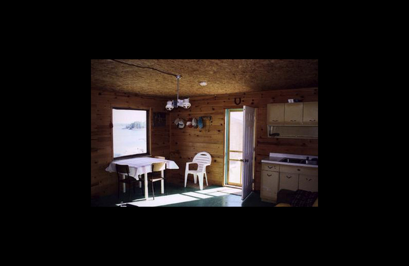 Cabin kitchen at Stokes Bay Resort.