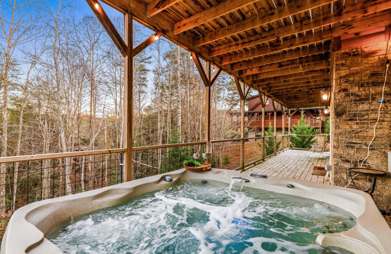 Jacuzzi at American Patriot Getaways - Sugar Bear.