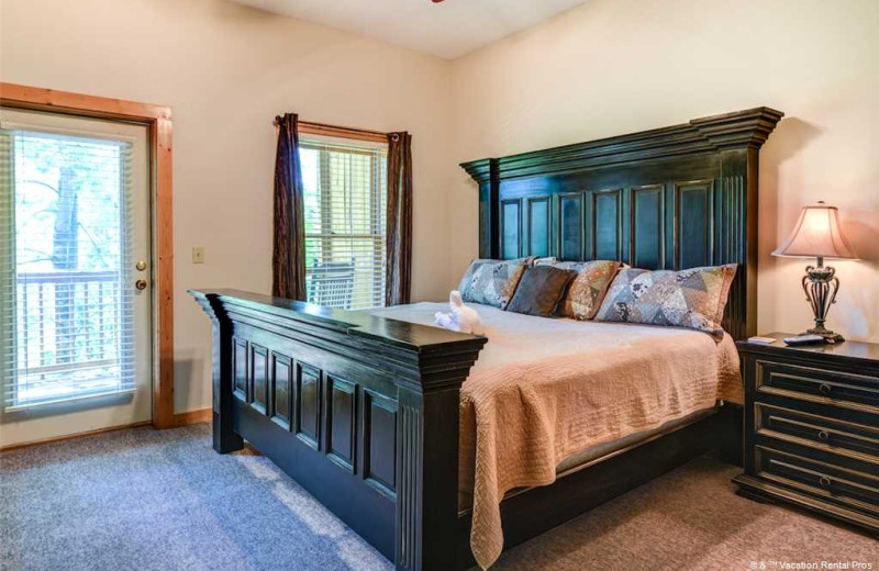 Rental bedroom at Vacation Rental Pros - Gatlinburg.