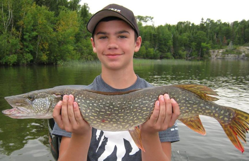 Fishing at Harris Hill Resort.