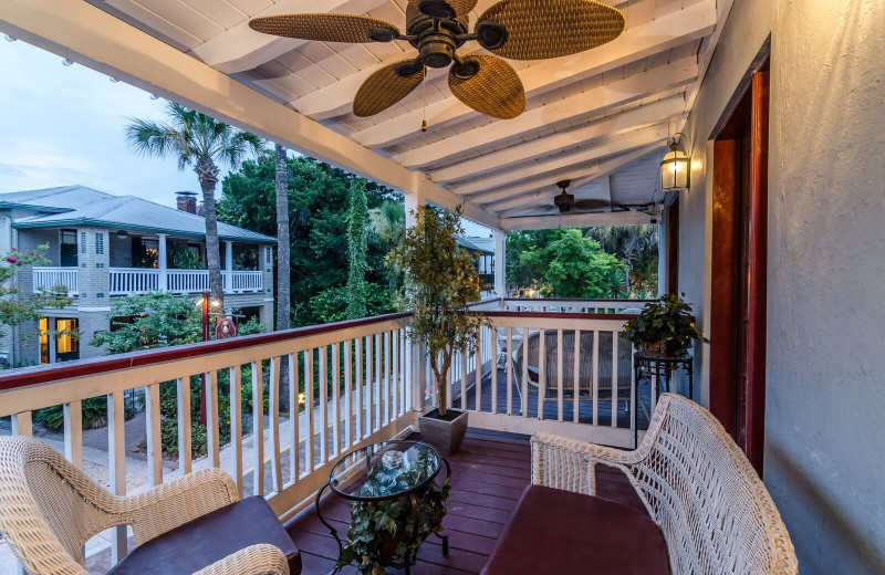 Guest balcony at Casablanca Inn.