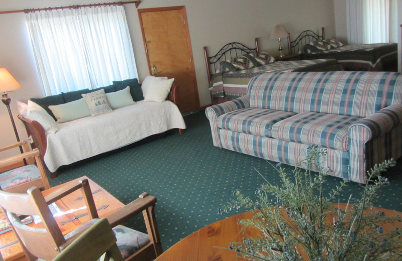 Guest room at Rankin Ranch.