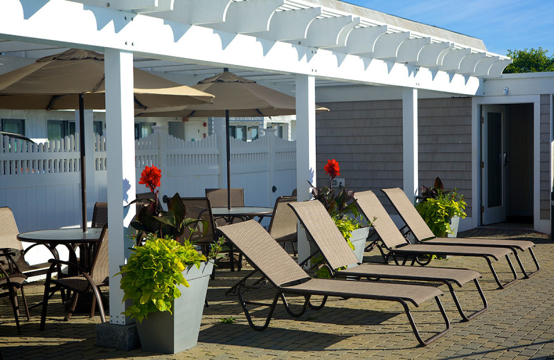 Beach chairs at Anchorage Inn.