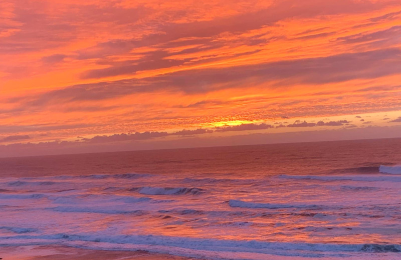 Sunset at Ocean Terrace Condominium.