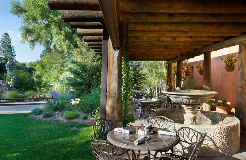 Patio at El Monte Sagrado.