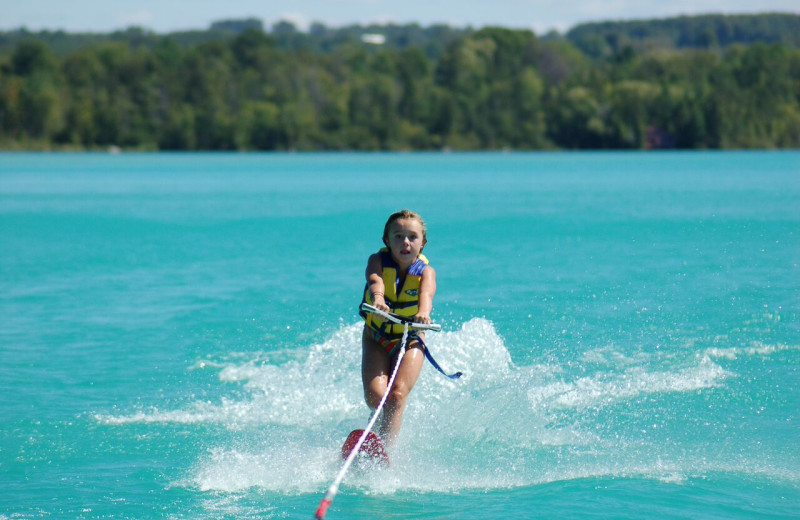 Water skiing at White Birch Lodge.