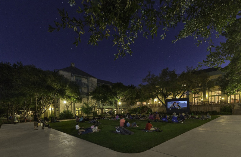 Movies under the stars at Hyatt Regency Hill Country Resort and Spa.