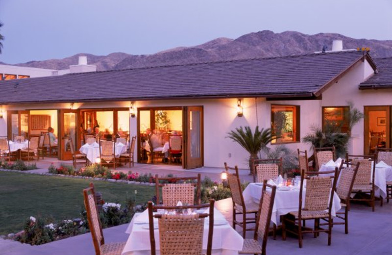 Outdoor dining at Smoke Tree Ranch.