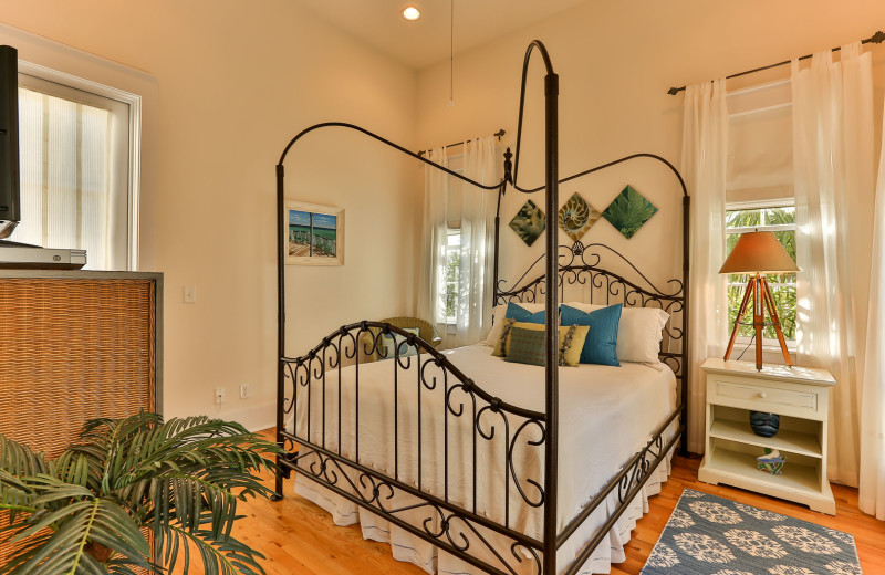 Rental bedroom at Holiday Isle Properties, Inc.