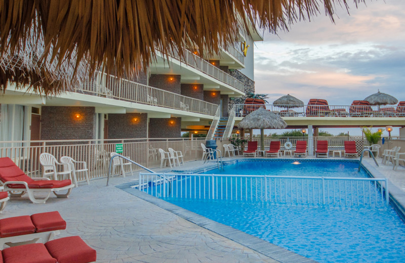 Outdoor pool at Waikiki Oceanfront Inn.