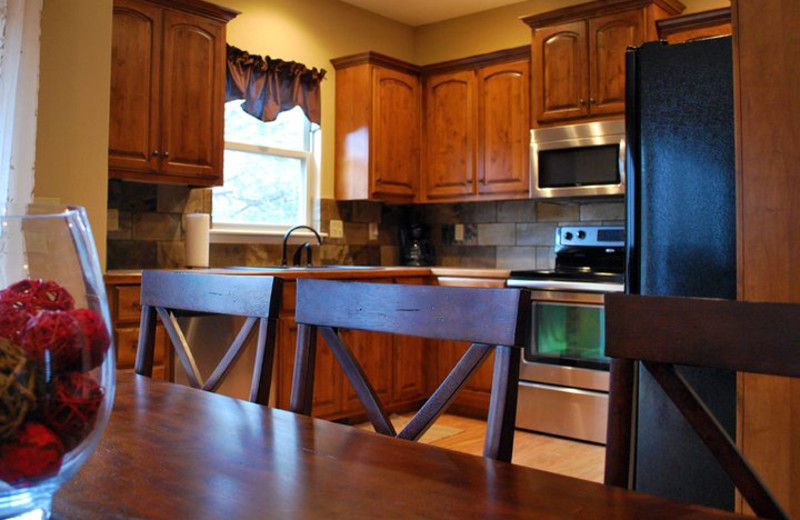 Rental kitchen at Vacation Home in Branson.