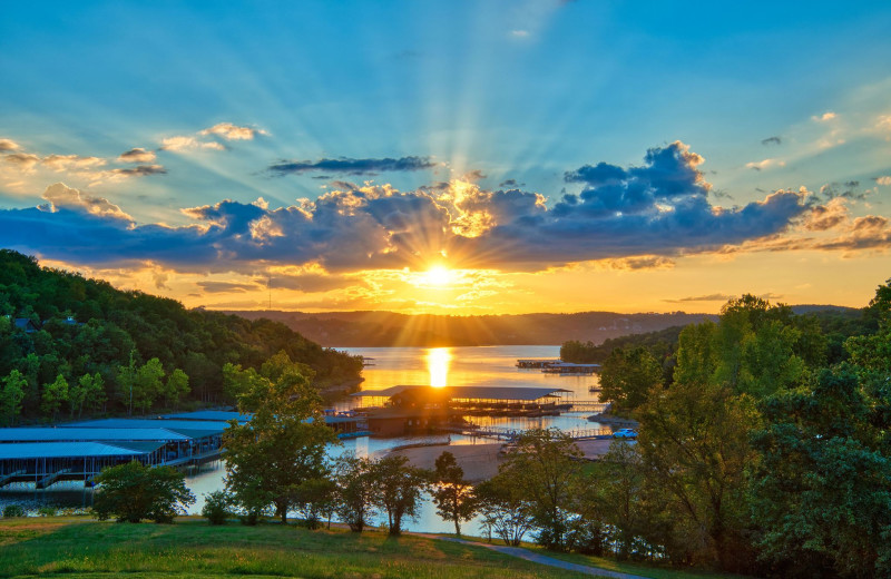 Lake view at Big Cedar Lodge.