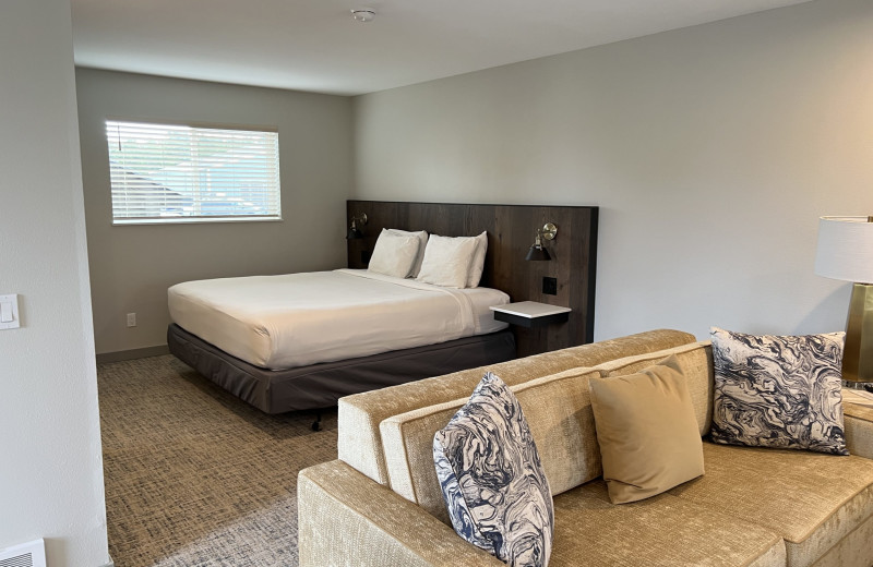 Guest room at Lighthouse Oceanfront Resort.