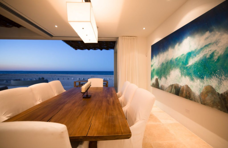 Dining room at Casa de la Playa.