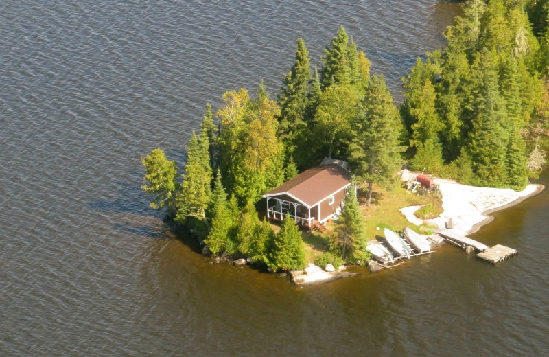 Aerial view of Clark's Resorts & Outposts.