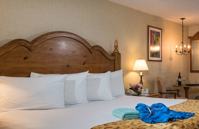Guest room at The Meadowmere Resort.