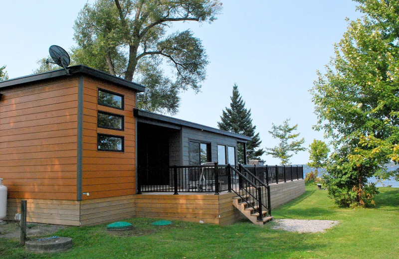 Cottage exterior at Golden Beach Resort.