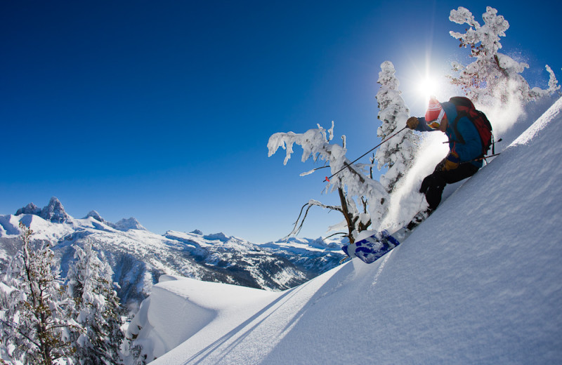 Skiing at Grand Targhee Resort.