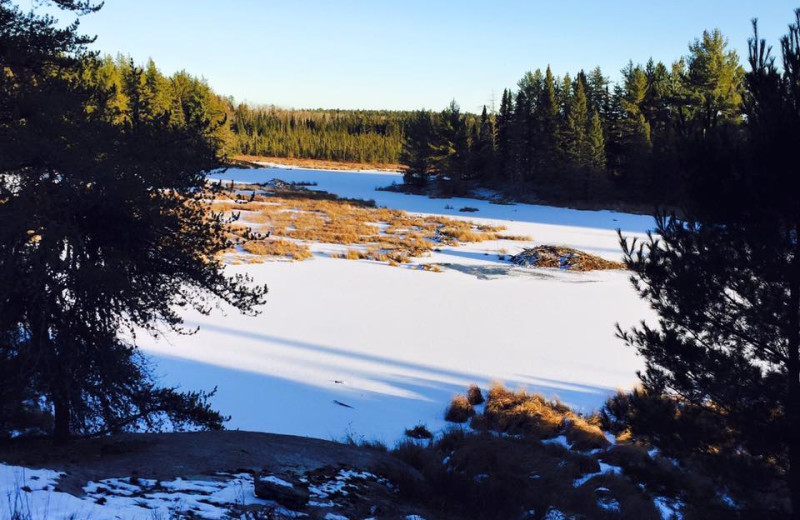 Winter at Nelson's Resort.