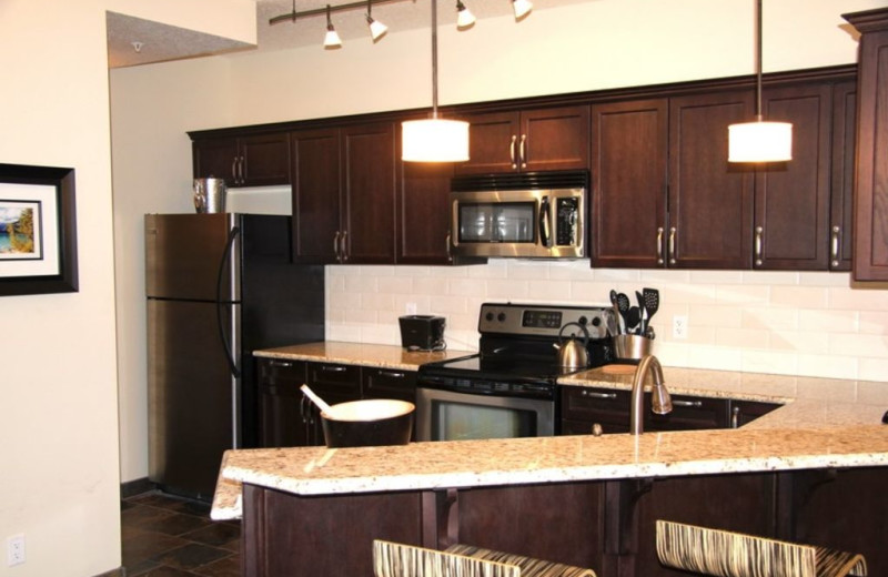 Guest kitchen at Paradise Resort Club.