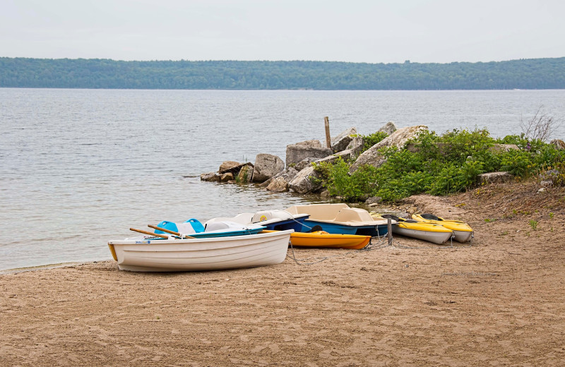 Beach at Bay Shore Inn.