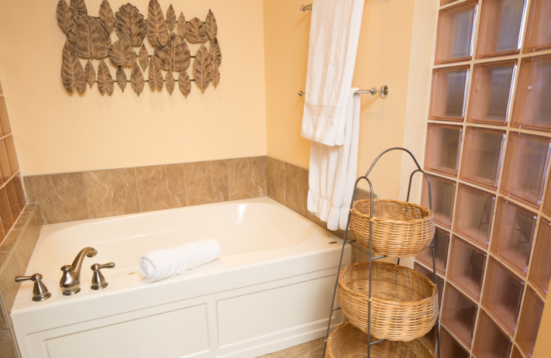 Vacation rental bathroom at SmokyMountains.com.