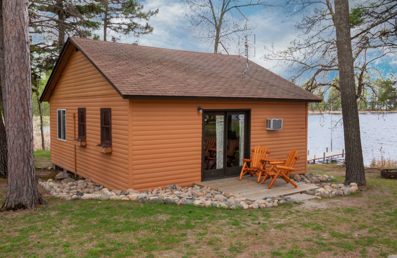 Cabin exterior at Twin Springs Resort.