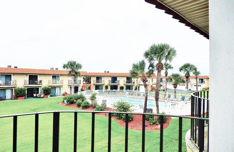 Rental balcony view at Family Sun Vacation Rentals.