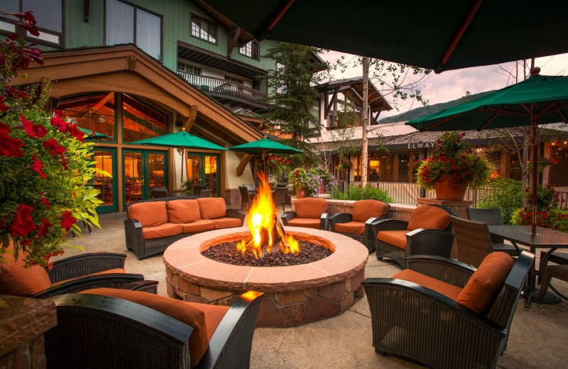 Patio fire pit at The Lodge At Vail.