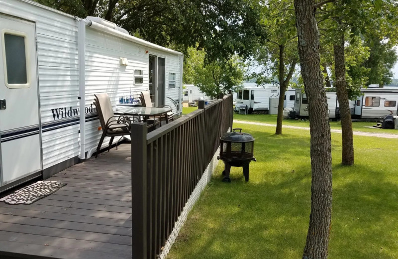 RV park at Spirit Lake Resort.