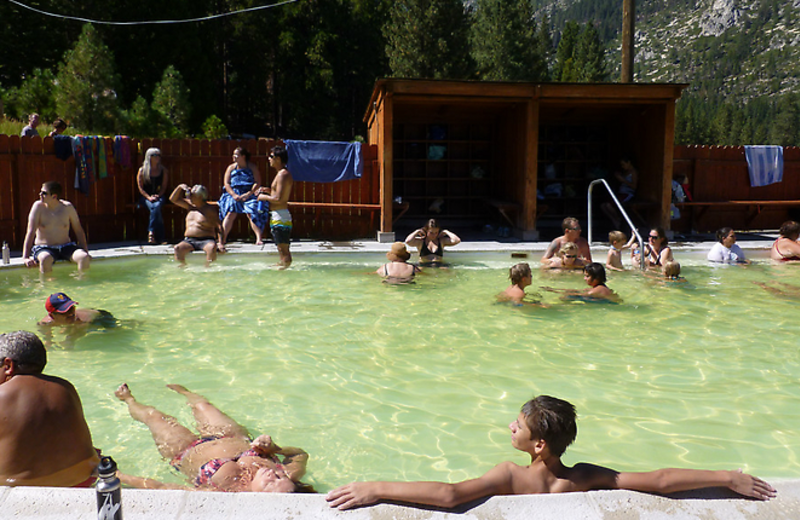 Outdoor pool at Woodfords Inn.