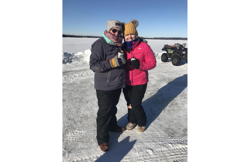 Couple at Timber Trails Resort.