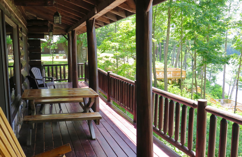 Deck view at Sleeping Bear Resort.