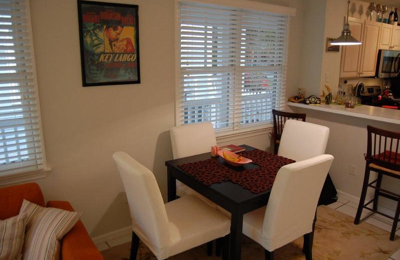 Rental kitchen at Luxury Rentals by At Home in Key West.