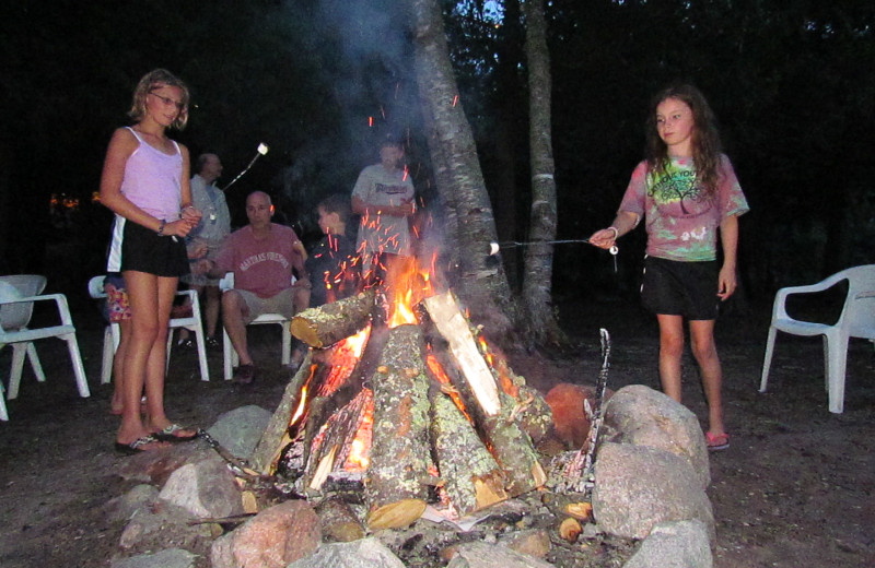 Roasting Marshmallows at North Star Lake Resort