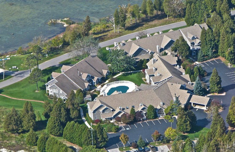 Aerial View of Baileys Harbor Yacht Club Resort