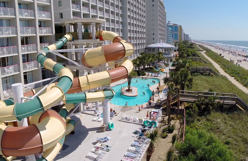 Exterior view of Crown Reef Resort.