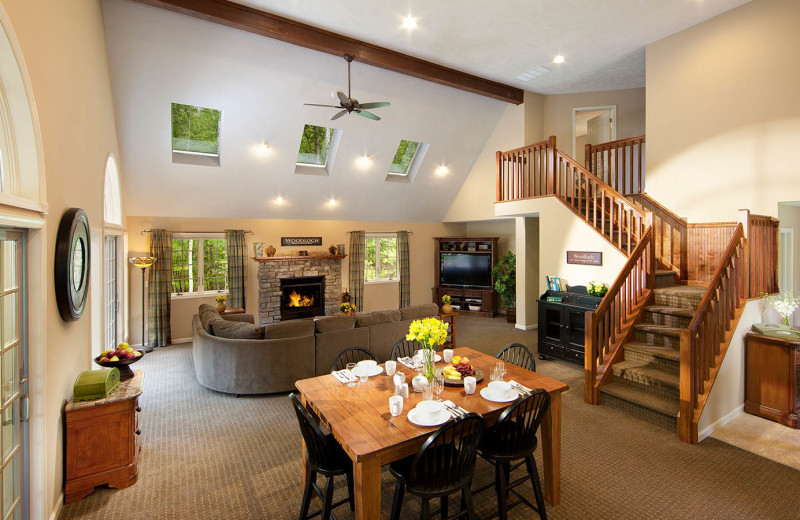 Living room at Woodloch Lake Estates and Southwoods Vacation Homes.