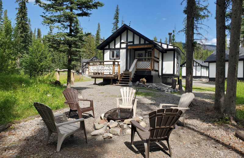 Cottage patio at Expanse Cottages.