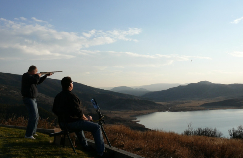 Shooting practice at The Bella Vista Estate.
