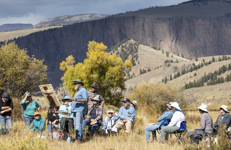 Painting class at 4UR Ranch.