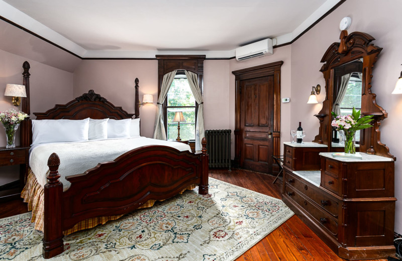 Guest room at Cedar Crest Victorian Inn.