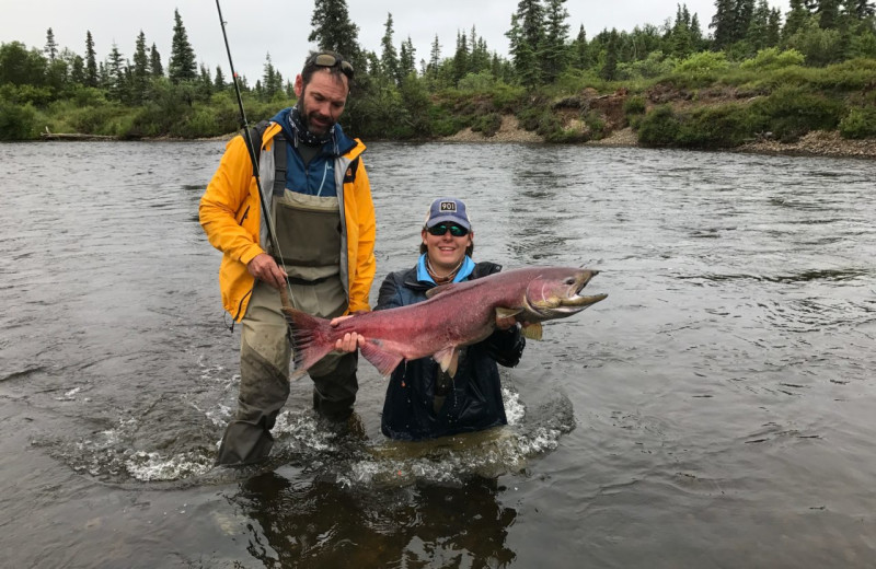 Fishing at Alaska's Gold Creek Lodge.